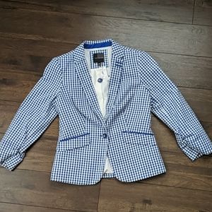 The Limited Gingham Blazer
